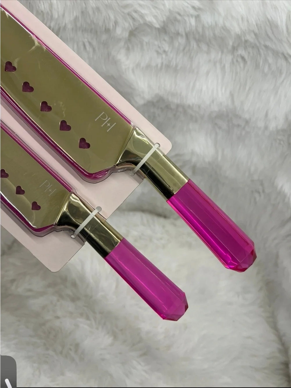 Paris Hilton Hot Pink Hearts Santoku 2pc Knife Set